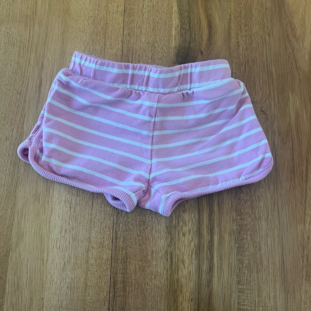 Hanna Andersson Pink and White Striped Shorts